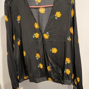 Madewell flower blouse